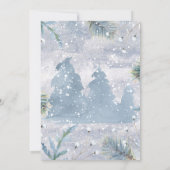 Magie der Feier zum Foto des Winters Einladung (Rückseite)