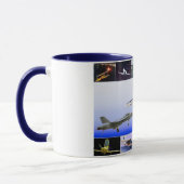 Magie der Flug-Flugzeug-Collage Tasse (Links)