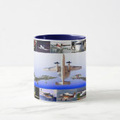 Magie der Flug-Flugzeug-Collage Tasse (Zentrum)