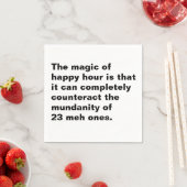 Magie der glücklichen Stunde Cocktailserviette Serviette (Beispiel)