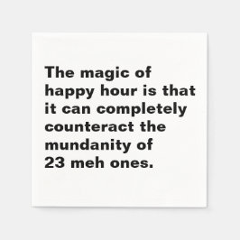 Magie der glücklichen Stunde Cocktailserviette Serviette