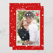 Magie der Jahreszeit Schnee Weihnachten Gruß Foto (Vorne/Hinten)