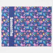 Magie der Meerjungfrau mit einer Personalisierten Fleecedecke (Vorderseite (Horizontal))