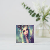 Magie der Prinzessin Fairy Quadratische Visitenkarte (Stehend Vorderseite)