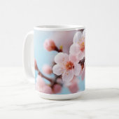 Magie der rosa Blüten Kaffeetasse (Vorderseite Links)