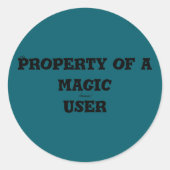 Magie der Versiegelung Runder Aufkleber (Vorderseite)