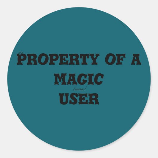 Magie der Versiegelung Runder Aufkleber (Vorderseite)