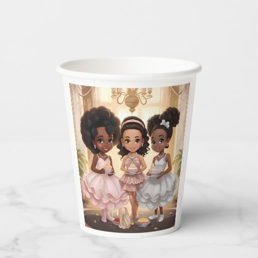 Magie der verzauberten Elixir-Melanierten Prinzess Pappbecher (Rückseite)