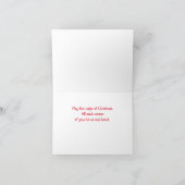 Magie der Weihnachtsbärenkarte Karte (Innenseite)