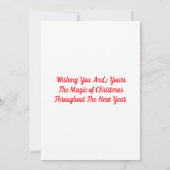 Magie der Weihnachtskarte Einladung (Rückseite)