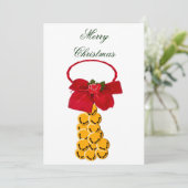 Magie der Weihnachtskarte Feiertagskarte (Stehend Vorderseite)