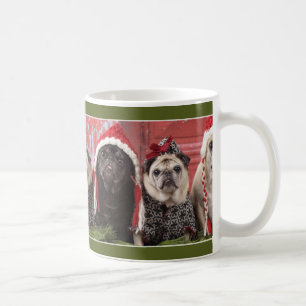 Magie der WeihnachtsMops-Tasse durch Möpse und Kaffeetasse