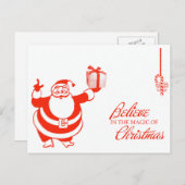 Magie der Weihnachtspostkarte Feiertagspostkarte (Vorne/Hinten)