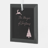 Magie der Weihnachtsreinheit und des Baumes Ornament Aus Glas (Vorderseite links)