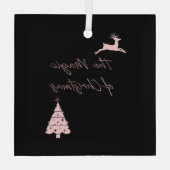 Magie der Weihnachtsreinheit und des Baumes Ornament Aus Glas (Rückseite)