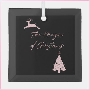 Magie der Weihnachtsreinheit und des Baumes Ornament Aus Glas