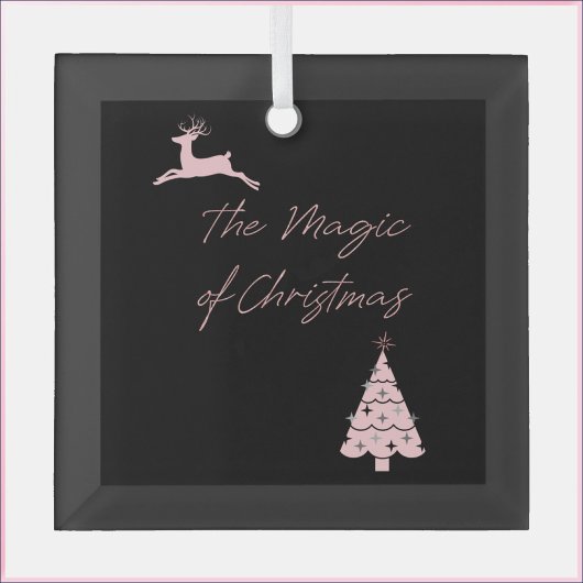 Magie der Weihnachtsreinheit und des Baumes Ornament Aus Glas