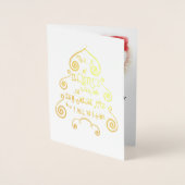 Magie der Weihnachtstypografie in Baumform, ZSSPG Folienkarte (Vorderseite)