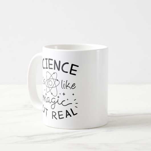 Magie der Wissenschaft Kaffeetasse (Vorderseite Links)