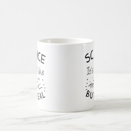 Magie der Wissenschaft Kaffeetasse (Mittel)