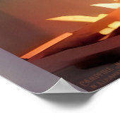 Magie des Campfeuers - AI Fantasy Art Print Tribal Poster (Ecke)