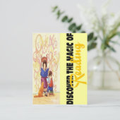 Magie des Lesens Postkarte (Stehend Vorderseite)