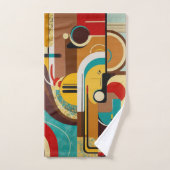 Magie des Mittelalters | Abstrakte Formen Badhandtuch Set (Handtuch)