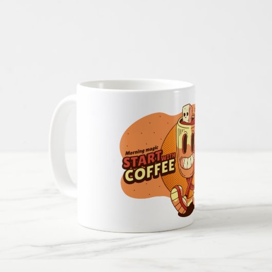 Magie des Morgens Kaffeetasse (Vorderseite Links)