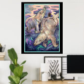Magie des Polarbären Poster (Heimbüro)
