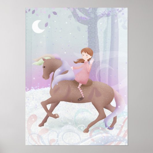 Magie des Pony-Poster-Druck Poster (Vorne)