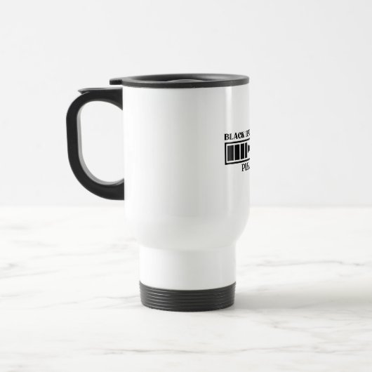 Magie des Schwarzen Lehrers Laden warten Sie bitte Reisebecher (Links)