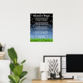 Magie des Sommers Poster (Heimbüro)