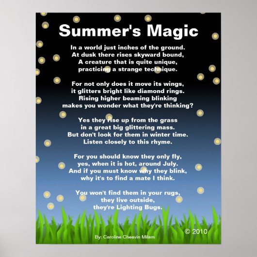 Magie des Sommers Poster (Vorne)