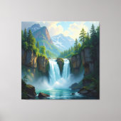 Magie des Wasserfalls Leinwanddruck (Vorderseite)