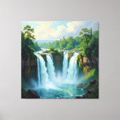Magie des Wasserfalls Leinwanddruck (Vorderseite)