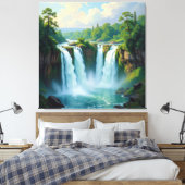 Magie des Wasserfalls Leinwanddruck (Insitu (Schlafzimmer))