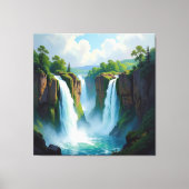 Magie des Wasserfalls Leinwanddruck (Vorderseite)