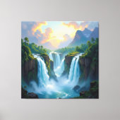 Magie des Wasserfalls Leinwanddruck (Vorderseite)