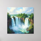 Magie des Wasserfalls Leinwanddruck (Vorderseite)