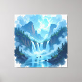 Magie des Wasserfalls Leinwanddruck (Vorderseite)