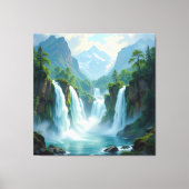 Magie des Wasserfalls Leinwanddruck (Vorderseite)