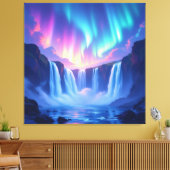 Magie des Wasserfalls Leinwanddruck (Insitu (Wohnzimmer))