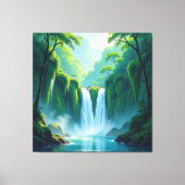 Magie des Wasserfalls Leinwanddruck (Vorderseite)