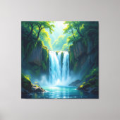 Magie des Wasserfalls Leinwanddruck (Vorderseite)
