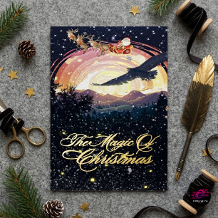 Magie des Weihnachtsmann-Schlittens Nachthimmel