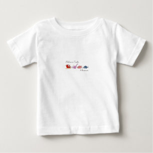 "Magie des Weihnachtsmanns und der Dinosaurier" Baby T-shirt