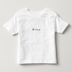 "Magie des Weihnachtsmanns und der Dinosaurier" Kleinkind T-shirt