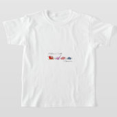 "Magie des Weihnachtsmanns und der Dinosaurier" T-Shirt (Ablage )