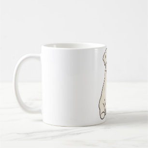 Magie des weißen Mops Kaffeetasse