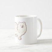 Magie des weißen Spitzes Kaffeetasse (VorderseiteRechts)